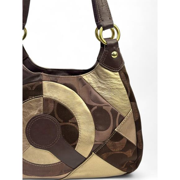 Coach Signature Optic Patchwork Hobo Bag - Picture 8 of 16